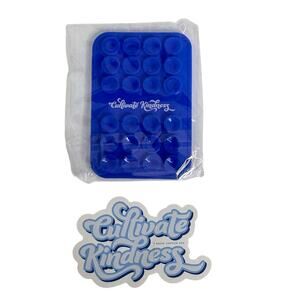 7 Brew Rise Cultivate Kindness Brew Buddy and Sticker Blue Retro